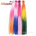 20 &quot;46 couleurs Extensions de cheveux Dreadlocks colorés synthétiques